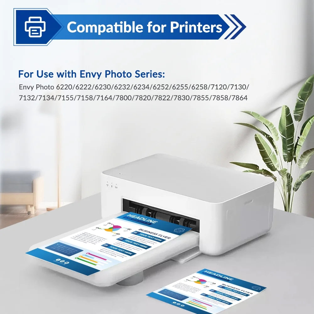 VIPink 64XL Ink Cartridge Compatible for HP 64XL Ink Cartridges Envy Photo 7855 7155 6255 7164 7830 7858 7800 6230 7120 Printer (Black*2)