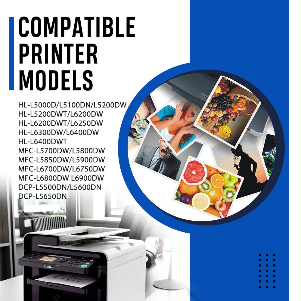 TN850 High Yield Toner Cartridge Compatible TN820 TN850 for Brother TN850 TN 850 TN-850 TN 820 TN-820 MFC-L5700DW L5850DW HL-L6200DW MFC-L5700DW MFC-L5900DW HL-L5200DW Printer Ink (Black, 4-Pack)
