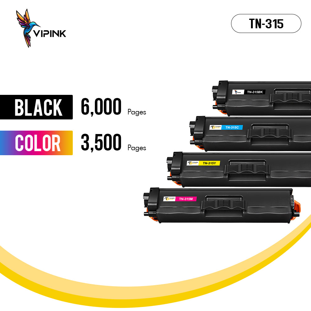 TN315 Toner Cartridge Compatible for Brother TN-315 TN315 MFC-9460CDW 9970CDW HL-4150CDN 4570CDW 4570CDWT (Black Cyan Yellow Magenta, 4-Pack)