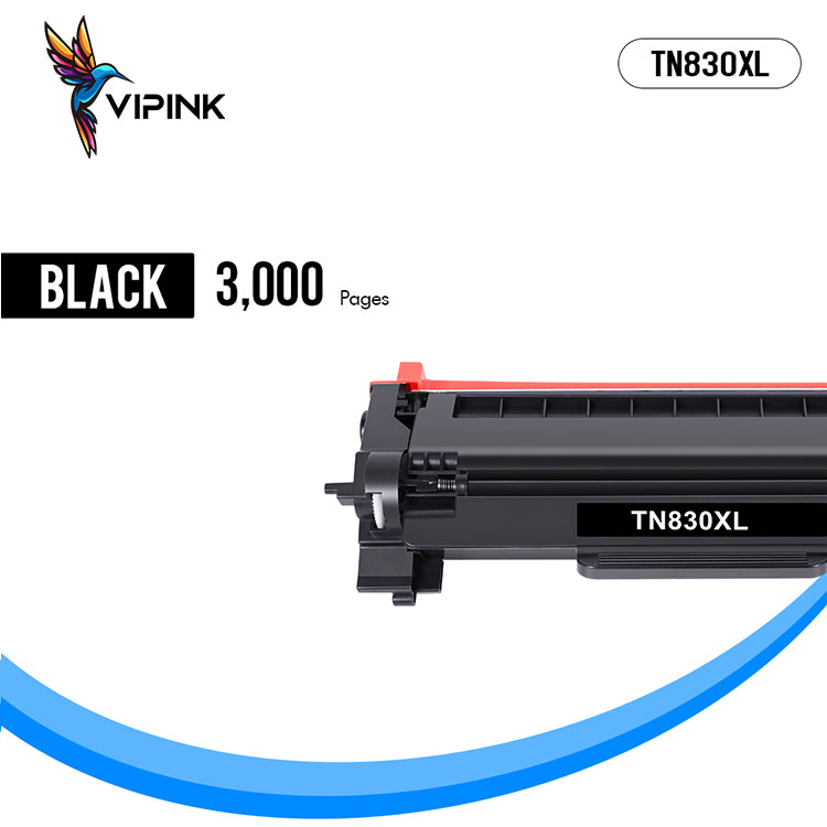 TN830XL TN830 High Yield Toner Cartridge Black Compatible for Brother TN830XL TN830 TN-830 DCP-L2640DW HL-L2460DW HL-L2405W MFC-L2820DW HL-L2400D L2405W L2480DW MFC-L2820DWXL Printer 2-Pack