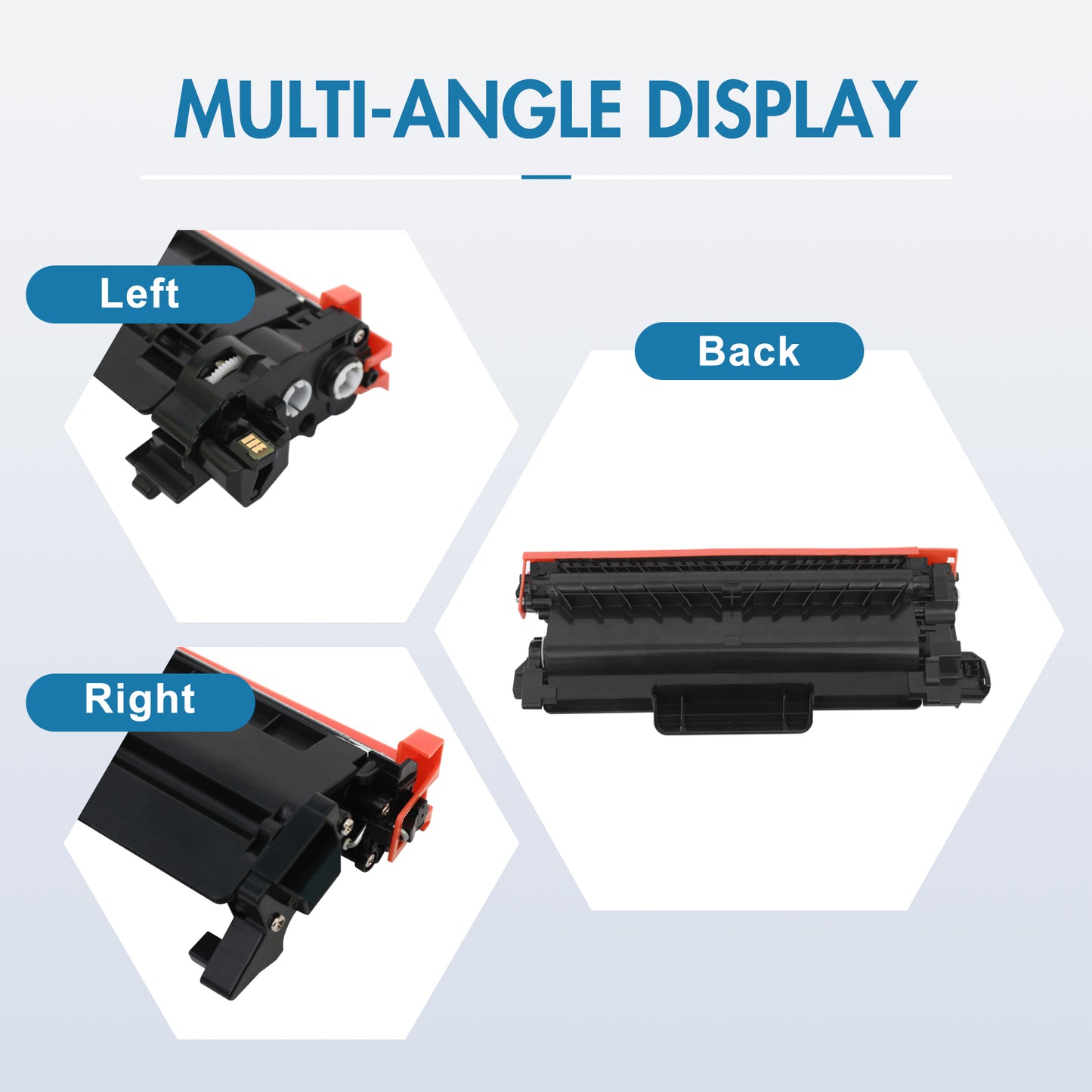 TN830XL Toner Cartridges 4 Pack With Chip Compatible for Brother TN 830XL TN830XL/V DCP-l2640dw HL-l2460dw HL-l2405w MFC-l2820dw MFC-l2760dw HL-l2480dw HL-l2465dw Printer Ink, 830 XL Black