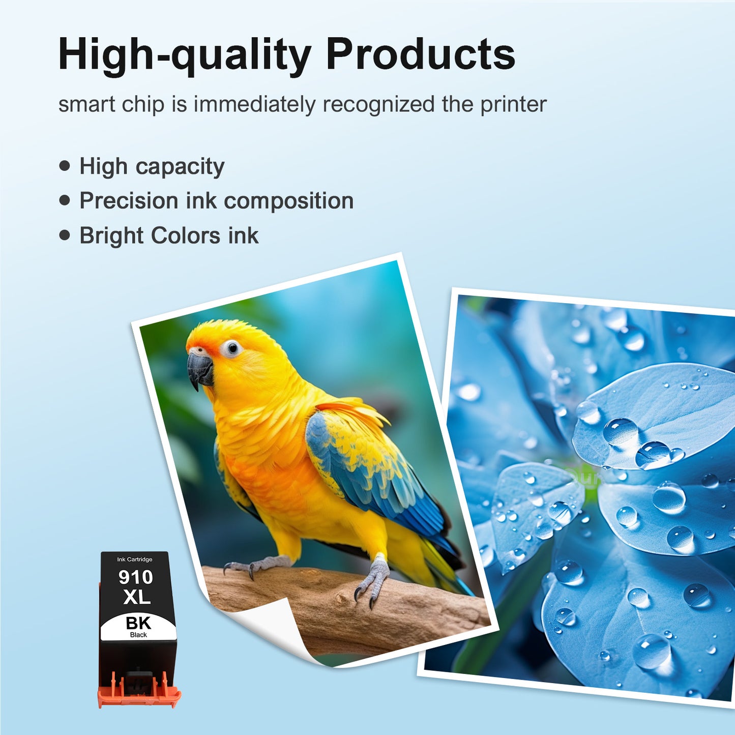 910XL Ink Cartridges Black Compatible for HP 910XL 910 XL Officejet Pro 8012 8013 8015 8022 8025 8028 8035 8012e 8015e 8022e 8025e 8028e 8034e 8035e Printer 2*Black