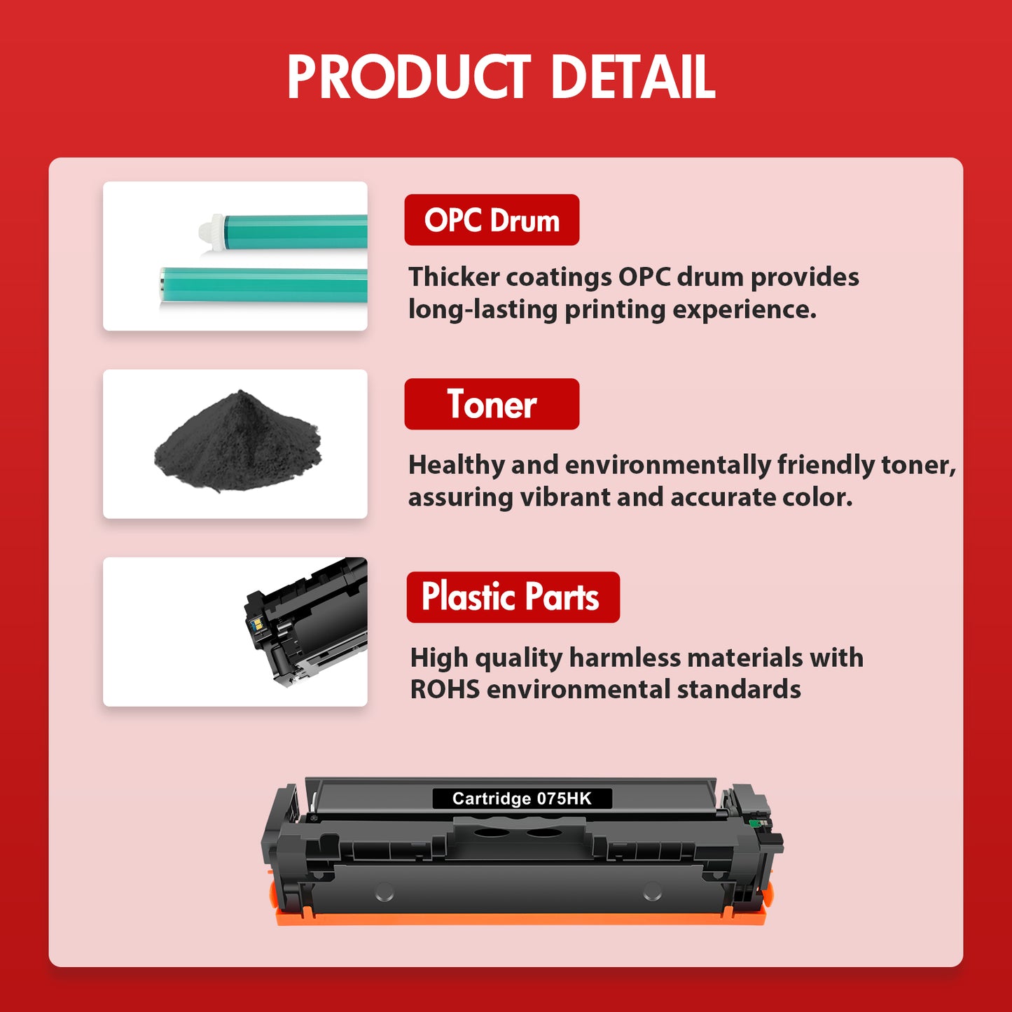Vipink 075H 075 Toner Cartridge High Page With Chip Compatible for Canon 075H 075 Toner Cartridge for Canon imageCLASS LBP646Cdw LBP647Cdw imageCLASS MF663Cdw MF665Cdw Printer (Black 2-pack)