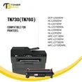 TN730 Toner Cartridge 4-Pack Compatible for Brother TN760 TN-760 TN730 TN-730 MFC-L2710dw MFC-L2750dw DCP-L2550DW HL-L2395dw HL-L2350dw HL-L2370dw Printer Ink (Black)