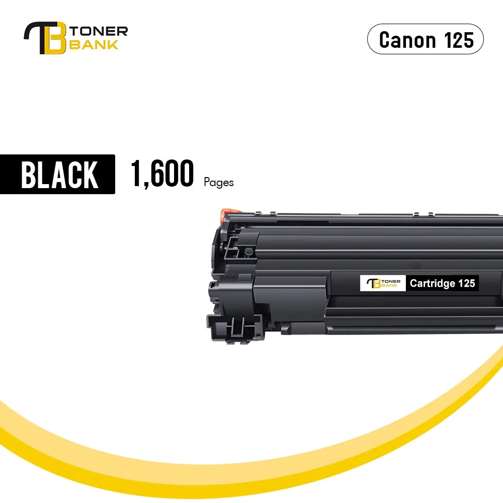125 CRG-125 MF3010 Toner Cartridge Replacement for Canon 125 High Yield ImageCLASS MF3010 LBP6000 Printer(Black, 4-Pack, 3484B001)