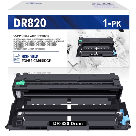 DR820 DR-820 Drum Unit DR 820 HL-L6200DW Compatible for Brother DR820 for HL-L6200DW Drum Unit MFC-L5850DW MFC-L5900DW MFC-L5700DW HL-L5200DW HLL6200DW L6200DW L5200DWT Printer 1 Pack