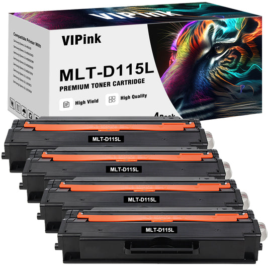 115L MLT-D115L D115L 4-Pack Toner Cartridge Compatible for Samsung Xpress 115L SL-M2830DW SL-M2880FW SL-M2670 SL-M2620 SL-2620ND SL-2820DW SL-2820ND M2670FN M2670N M2870FD M2870FW