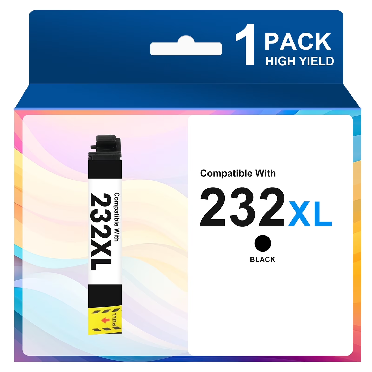 232XL Ink Cartridges 1-Pack Black, Compatible for Epson 232XL 232 Printer Ink Combo Pack for Workforce WF-2930 WF-2950 Expression XP-4200 XP-4205