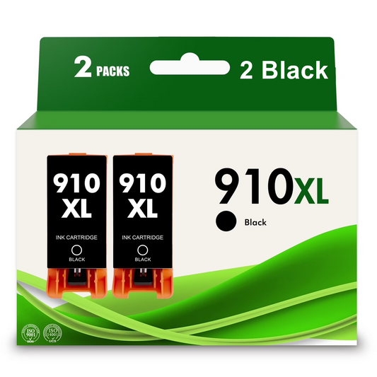 910XL Ink Cartridge Black Compatible for HP 910XL 910 for OfficeJet 8022 8010 8012 OfficeJet Pro 8035 8020 8028 Printer Ink High Capactiy,2-Pack