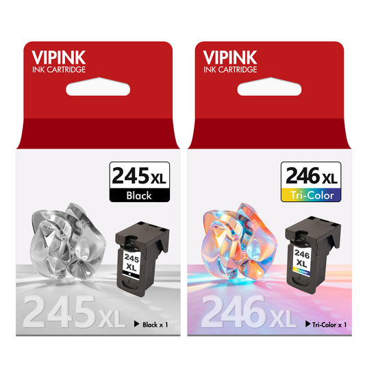 245XL Ink Cartridges for Canon Ink 245 PG-245XL Compatible with Cannon Pixma MX490 MX492 MG2522 TS3100 TS3122 TS3300 TS3322 TR4500 TR4520 TR4522 Printer, 2 Pack