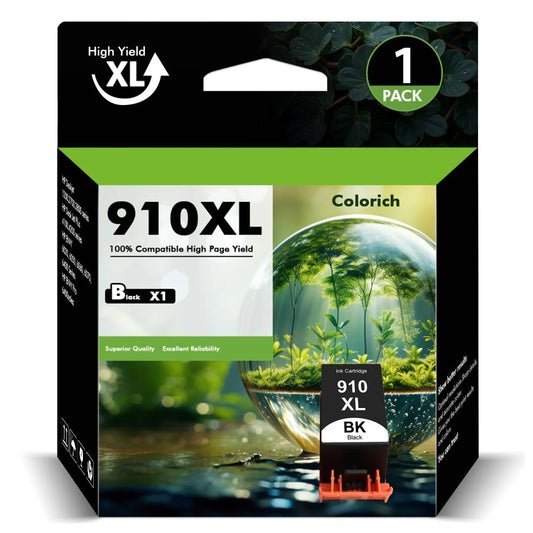 910XL Black Printer Ink Cartridge Compatible for HP 910 XL 910XL 910 Officejet Pro 8012 8013 8015 8022 8025 8028 8035 8012e 8015e 8022e 8025e 8028e 8034e 8035e Printer