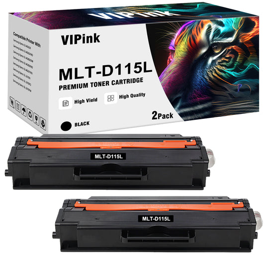 115L MLT-D115L D115L 2-Pack Toner Cartridge Compatible for Samsung Xpress 115L SL-M2830DW SL-M2880FW SL-M2670 SL-M2620 SL-2620ND SL-2820DW SL-2820ND M2670FN M2670N M2870FD M2870FW