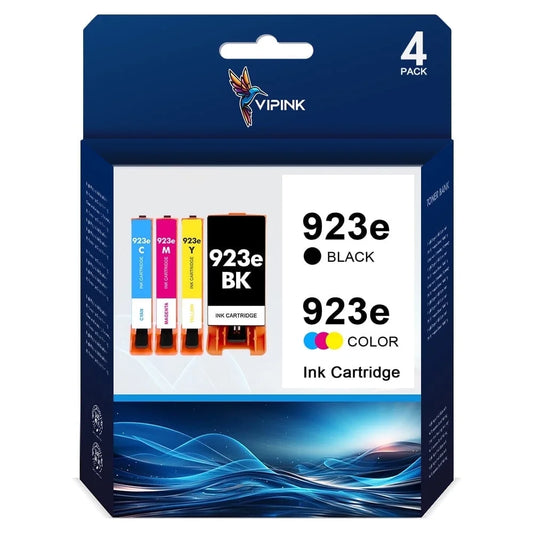 923 923XL 923e Ink Cartridge Compatible for HP 923 923e OfficeJet Pro 8130 8135e 8138e 8139e 8120 8122e OfficeJet 8124e 8125e 8132e 8134e Printer Black Cyan Magenta Yellow (4-Pack)