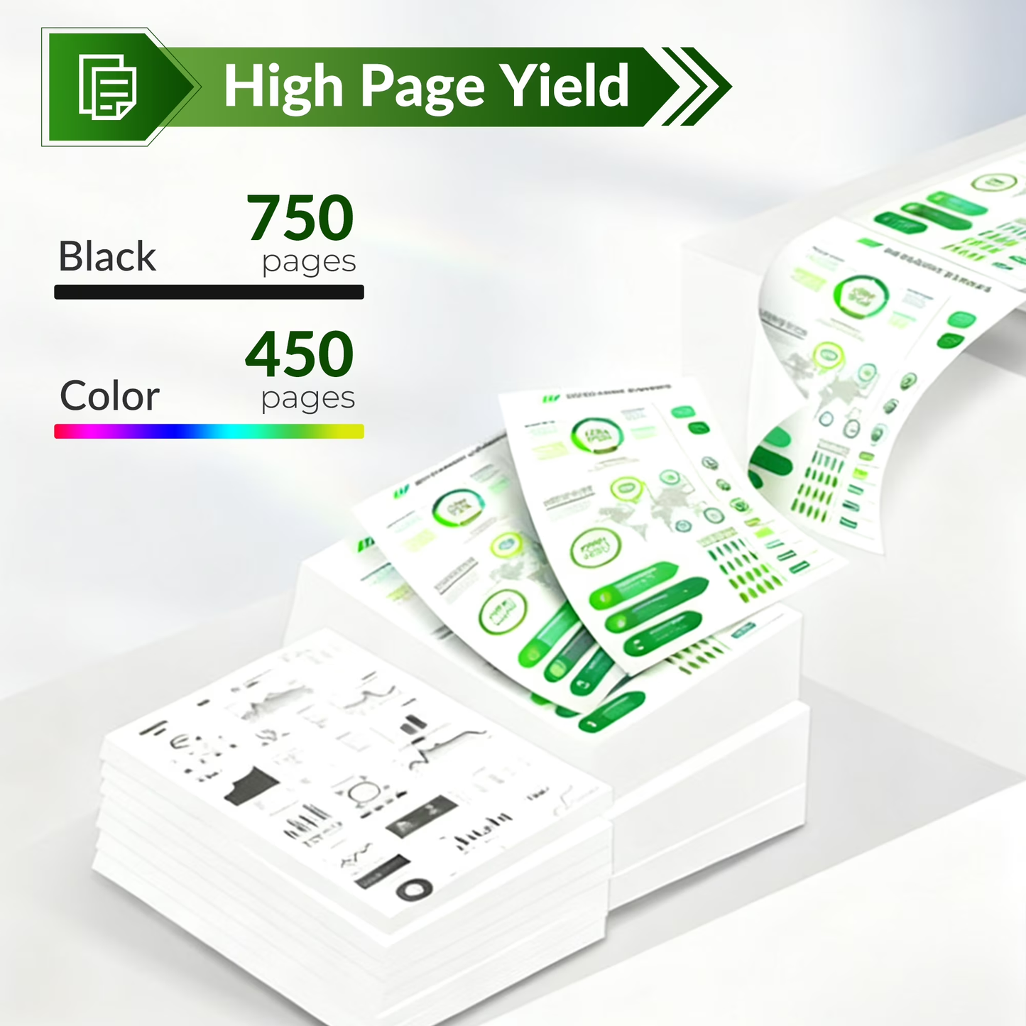 61XL Ink Cartridges Compatible for HP 61 Ink Cartridge Combo Pack for HP envy 4500 5530 printer ink cartridges(Black, Tri-Color)