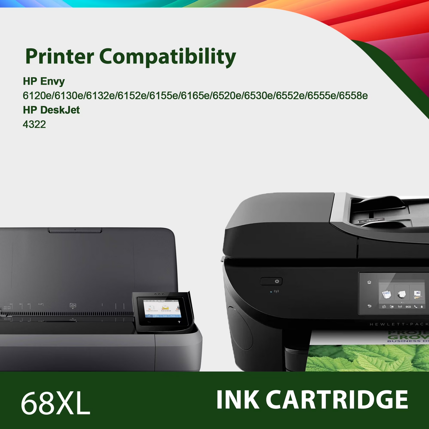 68 Ink cartridge 68XL Compatible for 68 Ink 68 XL Combo Pack