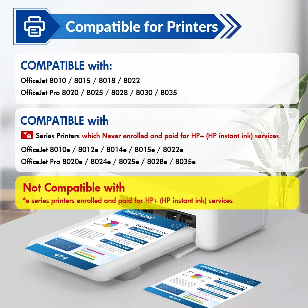 910XL Ink Cartridge Compatible for HP910XL 910 Combo for HP OfficeJet Pro 8020 8024 8025 8028 8035 OfficeJet 8022 8010 8012 8014 8015 8018 Printer High Yield (2x Black, Cyan, Magenta, Yellow,5-Pack)