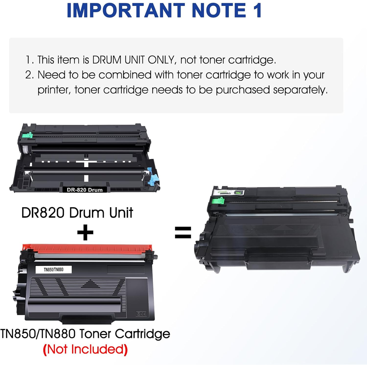 DR820 DR-820 Drum Unit DR 820 HL-L6200DW Compatible for Brother DR820 for HL-L6200DW Drum Unit MFC-L5850DW MFC-L5900DW MFC-L5700DW HL-L5200DW HLL6200DW L6200DW L5200DWT Printer 1 Pack