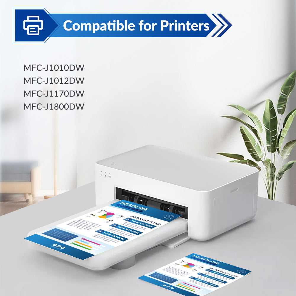 VIPink LC401XL Ink Cartridge High Yield for Brother LC401XL LC401BK LC401 XL use with Brother MFC-J1010DW MFC-J1012DW MFC-J1170DW (Cyan Magenta Yellow, 3 Pack)