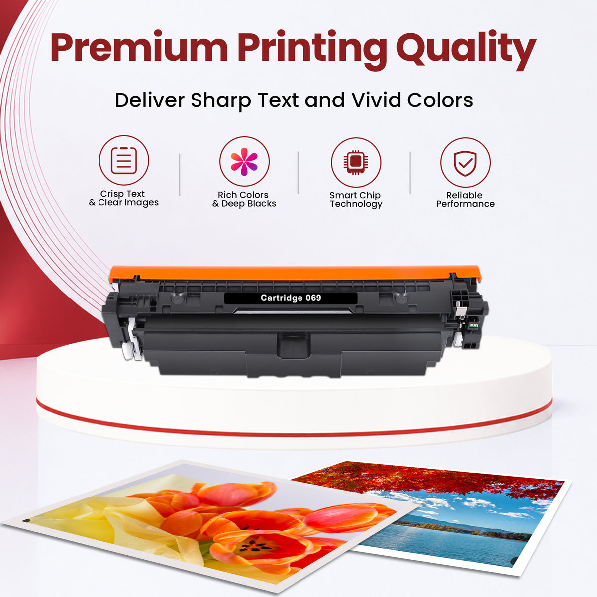 069H 069 Toner Compatible for Canon 069H 069 Toner Cartridge Set Canon imageCLASS MF753Cdw MF751Cdw LBP674Cdw LBP673Cdw (Black Cyan Magenta Yellow, 4-Pack)