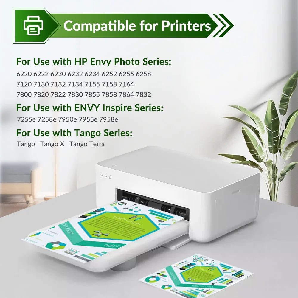 64XL Ink Cartridge Combo Pack Compatible for HP 64 XL Black Ink Cartridge HP Ink 64XL for Envy Photo 7855 7858 7800 7155 6255 Printer Ink 64
