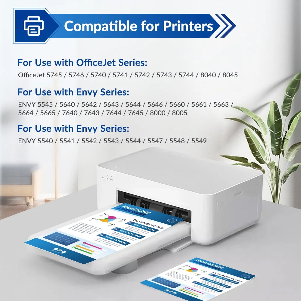 67XL 67 Ink Cartridge Compatible for HP 67 67xl Ink Cartridges for Deskjet 2742e 2752e 2755e (Black, Tri-Color, 3-PACK)
