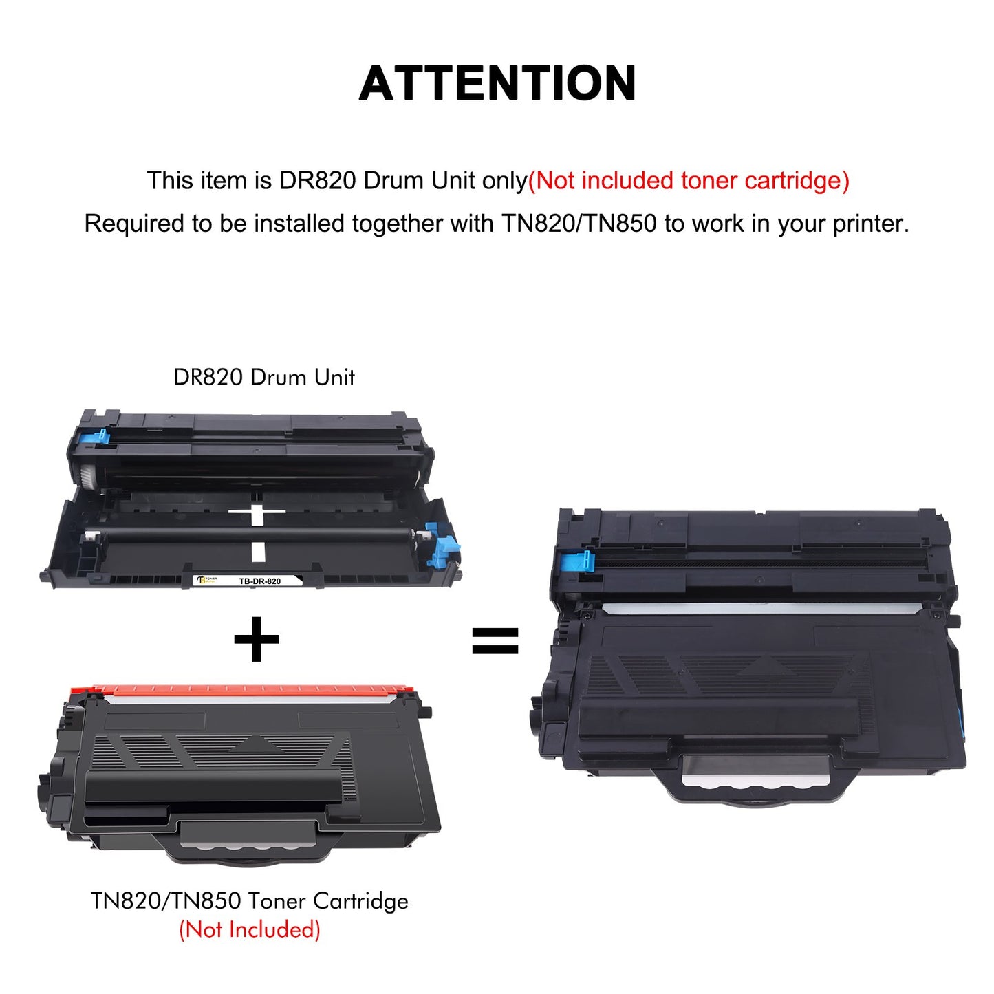 DR820 Brother Drum Replacement for Brother DR-820 Drum Unit Black for Brother HL-L6200dw MFC-L5850DW HL-L6200DW HLL6200DW L6200DW MFC-L5900DW MFC-L5700DW HL-L5200DW L5200DWT Printer Drum Unit 2-PACK