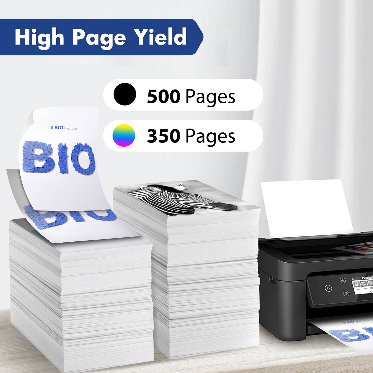 212XL Ink Cartridges 4-Pack, Compatible for Epson 212XL 212 Printer Ink Combo Pack for WorkForce WF-2850 WF-2830 Expression Home XP-4100 XP-4105 (Black, Cyan, Magenta, Yellow)