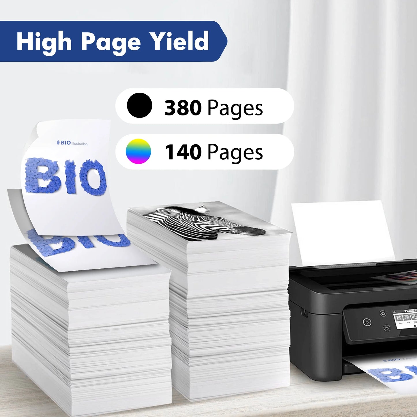 232XL Ink Cartridges 4-Pack, Compatible for Epson 232XL 232 Printer Ink for Workforce WF-2930 WF-2950 Expression XP-4200 XP-4205 (Black, Cyan, Magenta, Yellow)