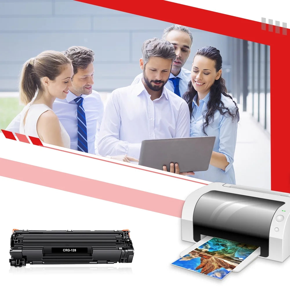 128 Black Toner Cartridges Compatible for Canon 128 CRG128 CRG 128 FaxPhone L100 ImageCLASS D530 D550 MF4450 MF4550 MF4570dw MF4770n FaxPhone L190 L100 Printer Ink Black 4-Pack