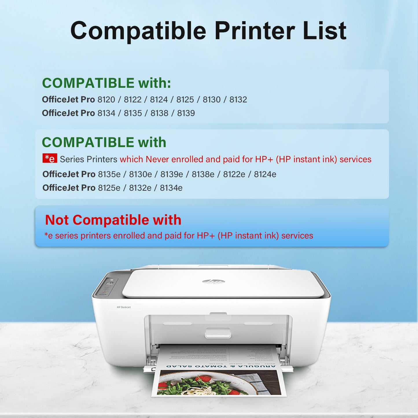 923XL 923 Ink Cartridge with Chip Compatible for HP 923e 923XL for OfficeJet Pro 8130 8135 8120 8122 8124 8125 8132 8134 8135 8138 8139 Printer(4 Pack, Black, Cyan, Magenta, Yellow)