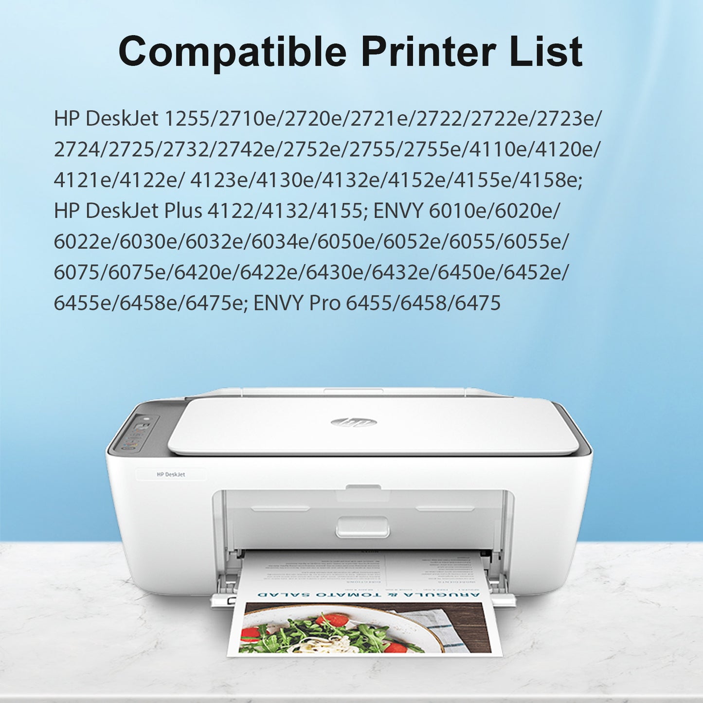 67XL Ink Cartridges Compatible for HP 67 67XL for OfficeJet 2755 4155 2722 2723 2724 2725 2732 Envy 6055 6455 6458 6475 Printer Ink (2 Pack Black)