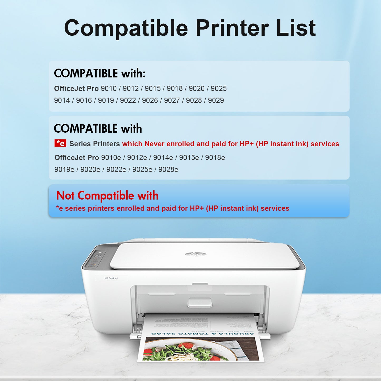 962XL Ink Cartridge Combo Pack Compatible for HP 962 Works with OfficeJet Pro 9015e 9015 9010 9022e Series Printer Black, Cyan, Magenta, Yellow (5 Pack)