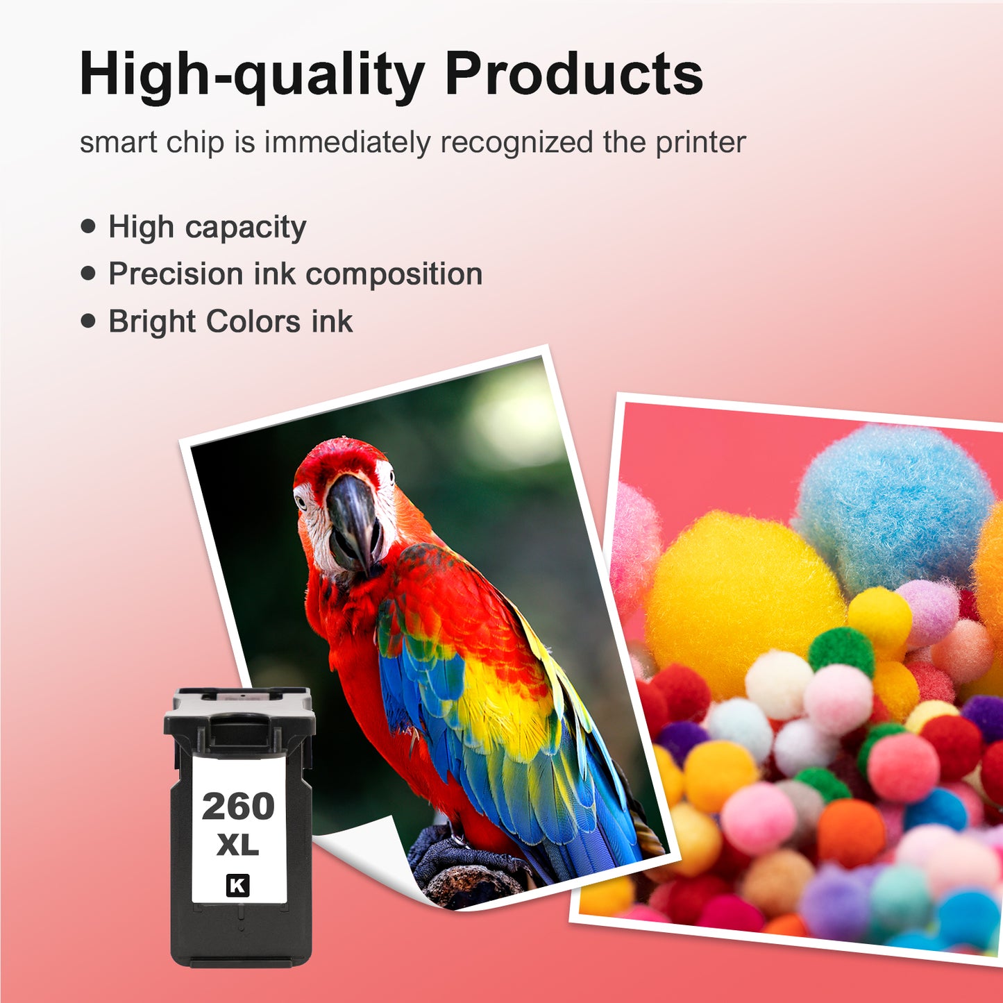 261 261XL Ink Cartridge Compatible for Canon CL-261XL for PIXMA TS6420 TR7020 TS5320 TS5300 TR7022 Printer (1 Pack Tri-color)