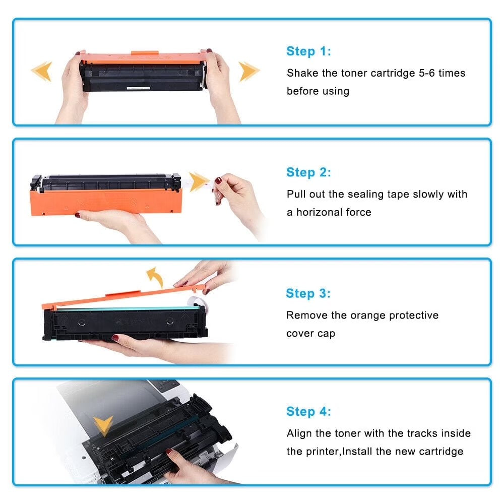 410X Toner Cartridge Compatible for Color Laserjet Pro MFP M477fnw M477fdw M452dn 410A 410X CF410A CF410X | M477fdn M452nw M477 M452 M377 Printer Ink (Black Cyan Yellow Magenta, 5-Pack)