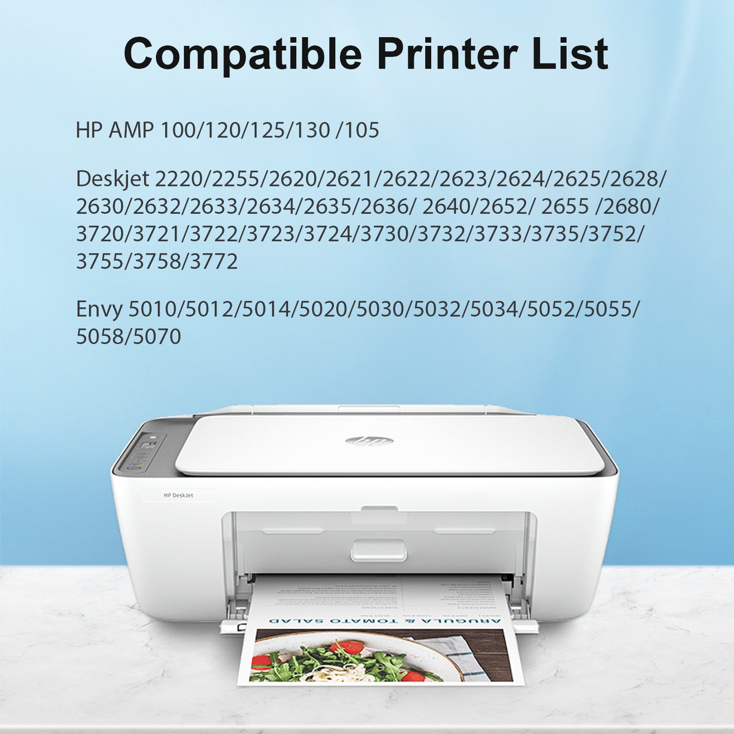 65XL Ink Cartridges Compatible for HP 65 65XL Black and Color for Envy 5055 5052 5058 Deskjet 3755 2655 2652 3722 2622 2624 2620 (3 Pack, 2 x Black, Tri-color)
