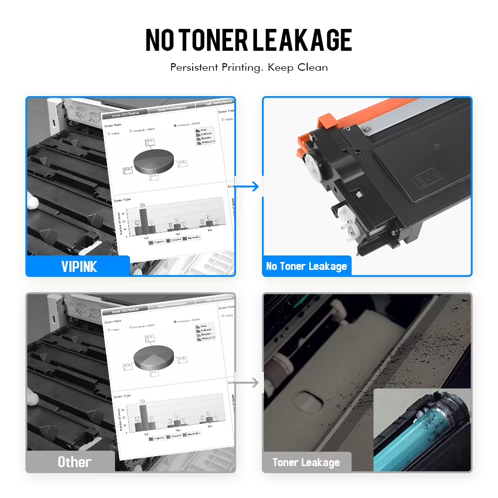 VIPink TN660 TN630 Toner Cartridge Compatible for Brother TN-660 TN660 TN 660 630 TN-630 HL-L2300D HL-L2360DW HL-L2320D HL-L2380DW DCP-L2520DW DCP-L2540DW MFC-L2720DW Printer Ink (Black, 1-Pack)
