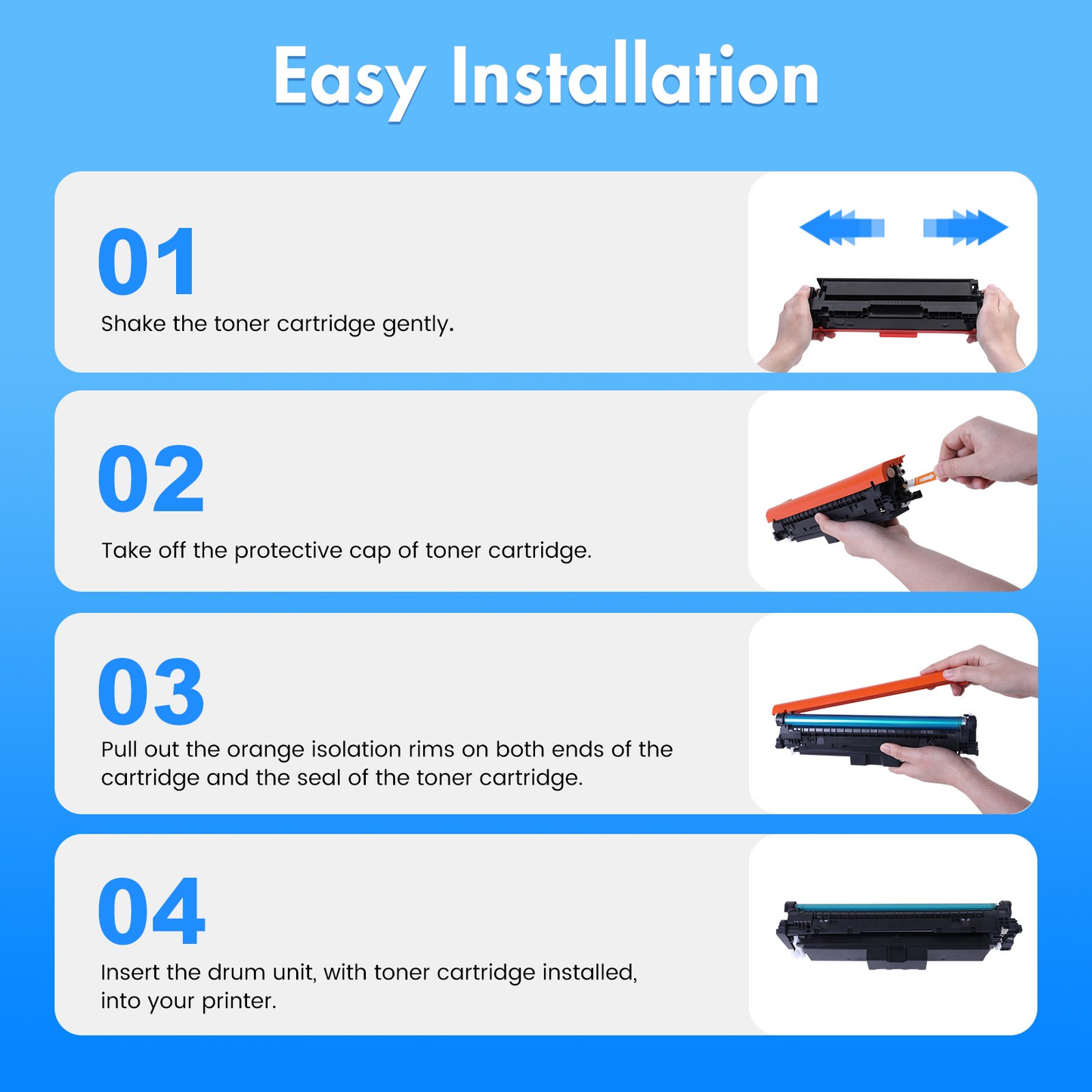 Compatible for 210X Toner Cartridges High Yield with Chip 210A Toner Color Laserjet Pro MFP 4301fdw 4301fdn Pro 4201dw 4201dn Series Printer W2100X W2100A Ink (BK/C/M/Y 4 Pack)