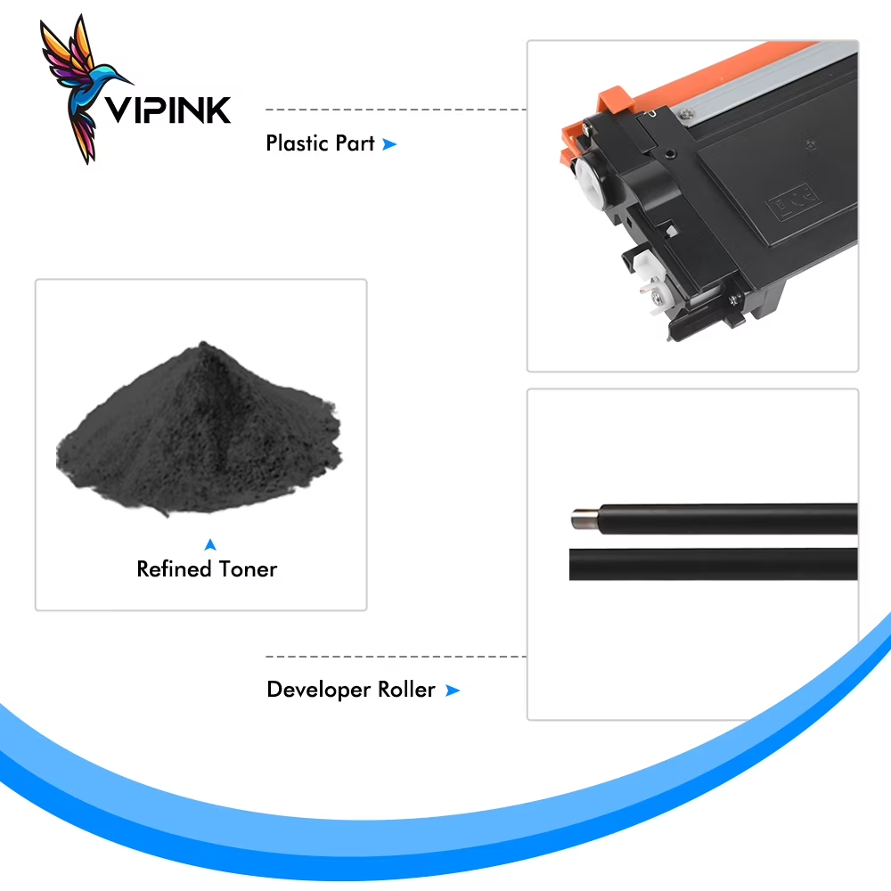 VIPink TN660 TN630 Toner Cartridge Compatible for Brother TN-660 TN660 TN 660 630 TN-630 HL-L2300D HL-L2360DW HL-L2320D HL-L2380DW DCP-L2520DW DCP-L2540DW MFC-L2720DW Printer Ink (Black, 1-Pack)
