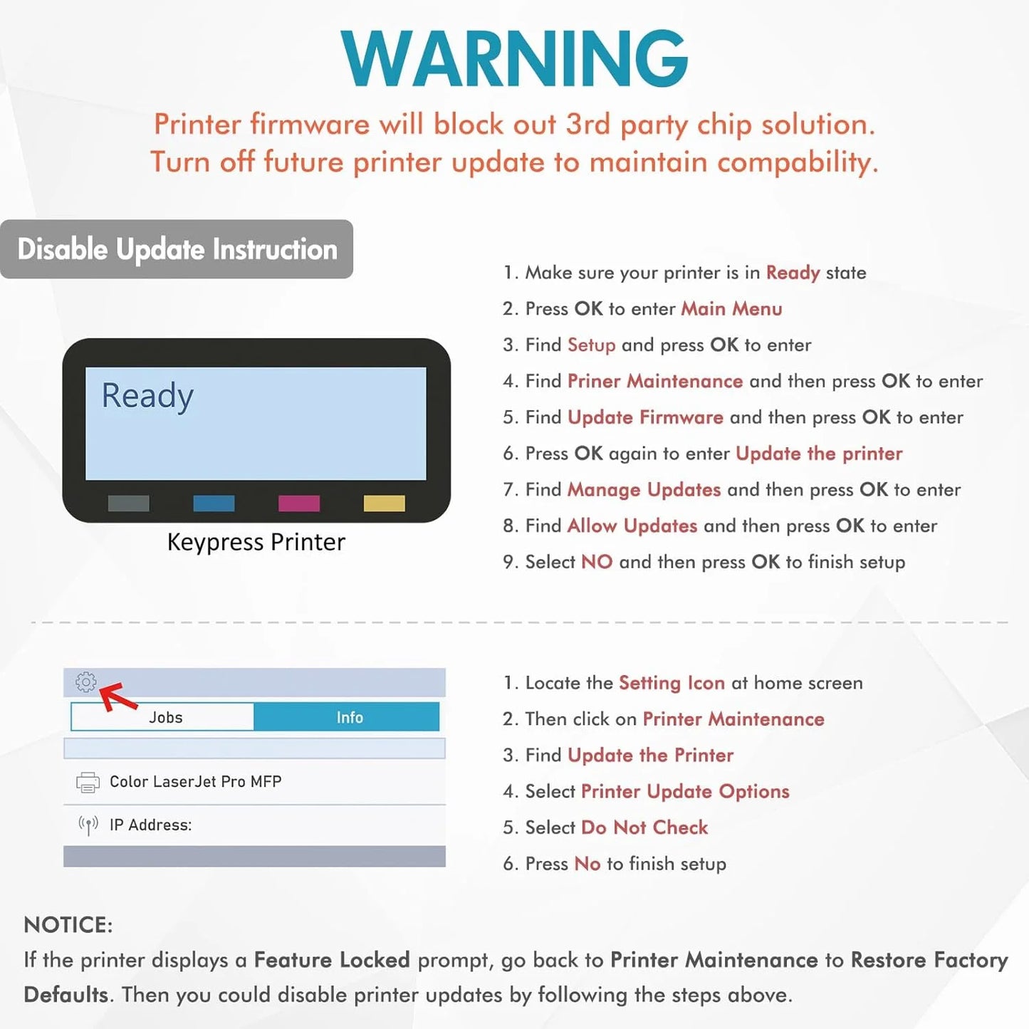 Colorich CF258X 58X Toner Cartridge M404dn M404n M428fdw Printer Cartridge, 2-Pack Compatible for HP 58A CF258A