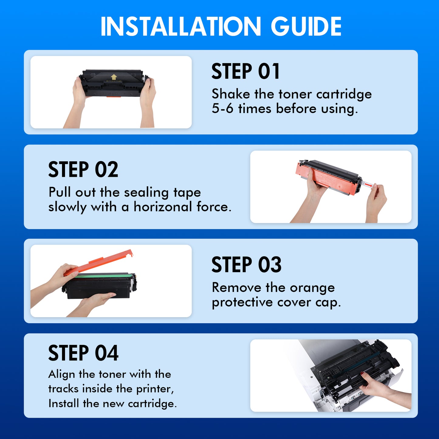 58A Toner Cartridge Black (with Chip) CF258A Compatible for HP 58A CF258A 58X CF258X HP Laserjet Pro M404dn M404n MFP M428fdw M404dw M428dw M428fdn M404 M428 M430 M406 Series Printer Ink