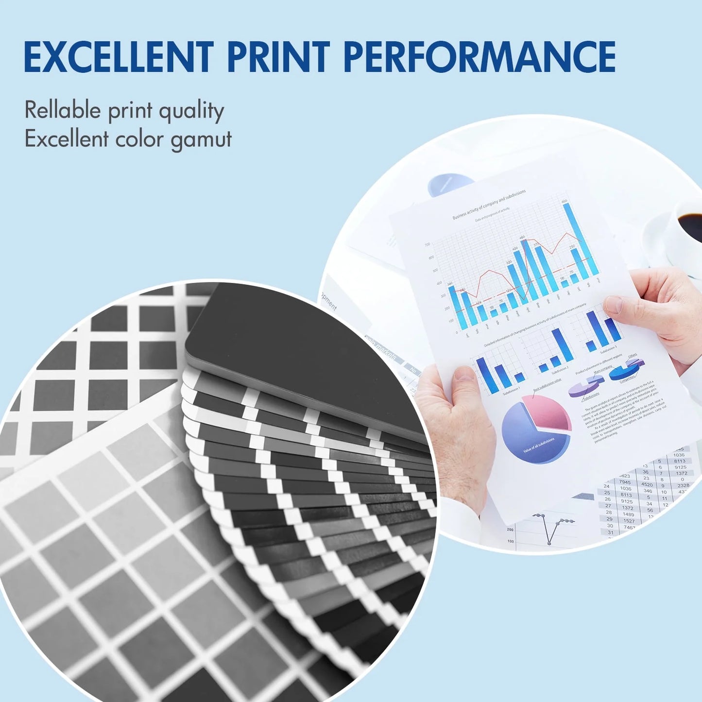 58A Toner Cartridges Black (NO-CHIP) Compatible for HP 58A CF258A 58X CF258X 258A M404n M404dn M406dn M428fdn M428fdw M428dw M430f M404 M428 Printers | 2-Pack