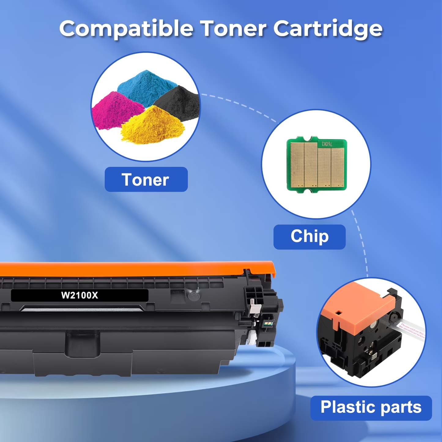 210X Laserjet Toner Cartridges High Yield (with Chip) 210A 4301fdw Compatible for Color laserjet Pro MFP 4301fdw 4301fdn Pro 4201dw 4201dn Series Printer 210 W2100X W2100A Ink (BK/C/M/Y 4 Pack)