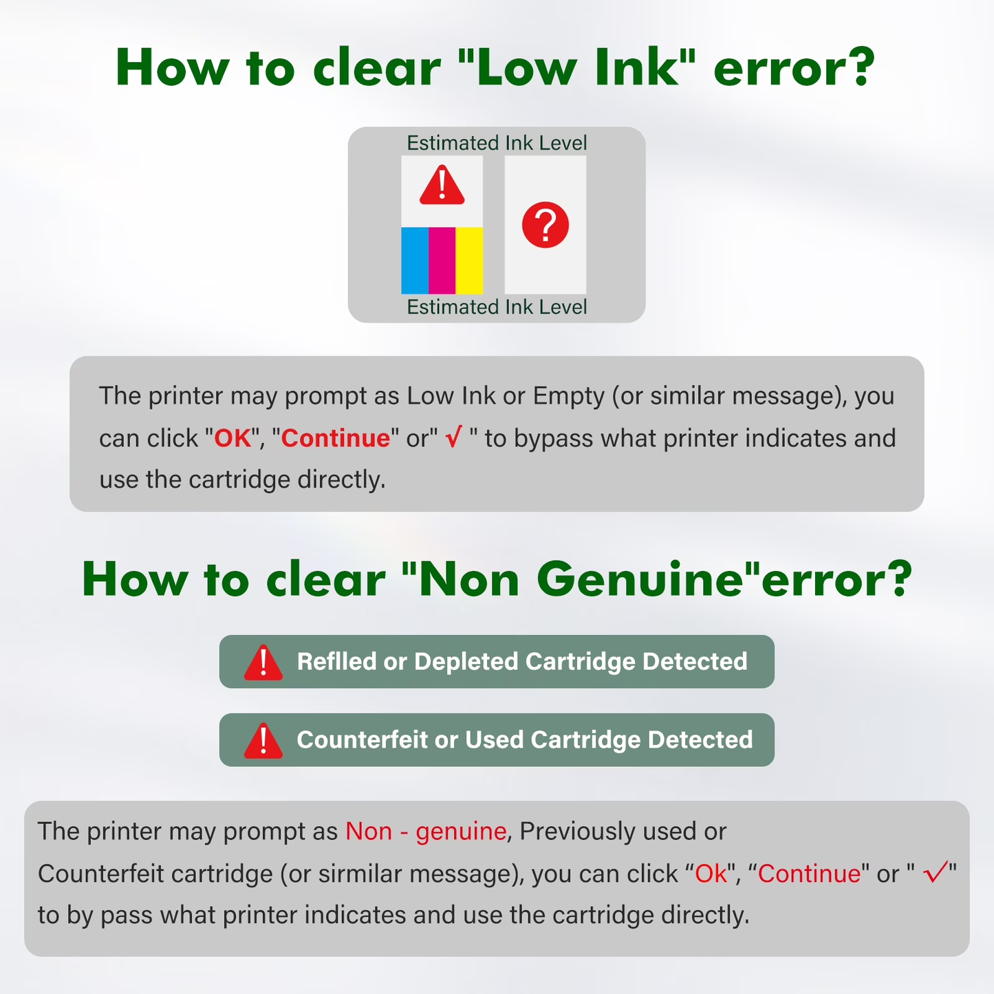 67XL Ink Cartridge 2 Pack Black Tri-Color Compatible for HP 67 67XL Ink DeskJet 2742e ENVY 6458e Printer