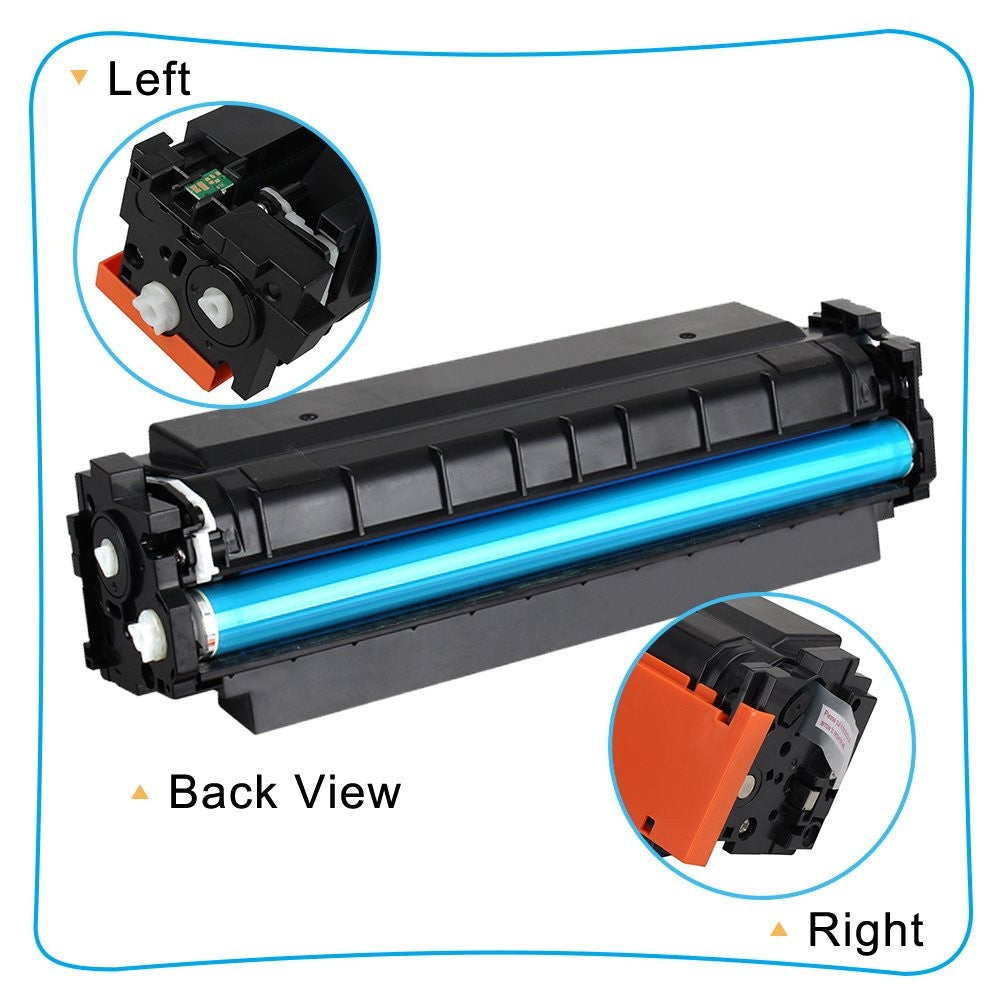 410X Toner Cartridge Compatible for Color Laserjet Pro MFP M477fnw M477fdw M452dn 410A 410X CF410A CF410X | M477fdn M452nw M477 M452 M377 Printer Ink (Black Cyan Yellow Magenta, 5-Pack)