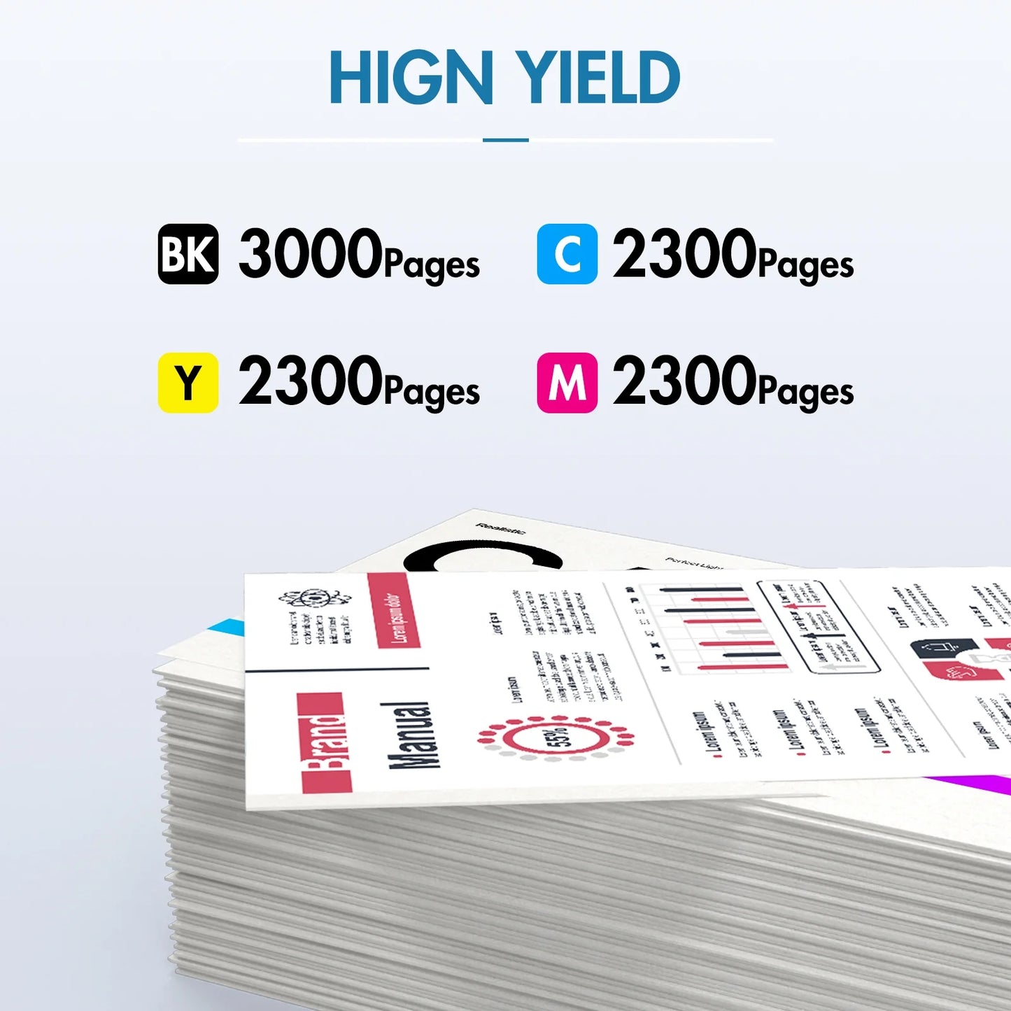 TN229XL Toner Cartridge with Chip High Yield Compatible for Brother TN-229XL TN229 TN-229 Work for MFC-L3780CDW MFC-L3720CDW HL-L3280CDW HL-L3220CDW HL-L3300CDW Printer (BK/C/M/Y, 4-Pack)