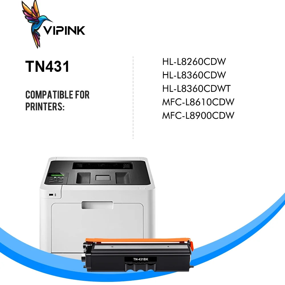 TN431 Toner Cartridge Compatible for Brother TN 431 TN433 TN436 TN431BK TN431C TN431M TN431Y HL-L8360CDW MFC-L8900CDW HL-L8260CDW L8360CDWT MFC-L8610CDW Printer(Black Cyan Magenta Yellow, 4-Pack)