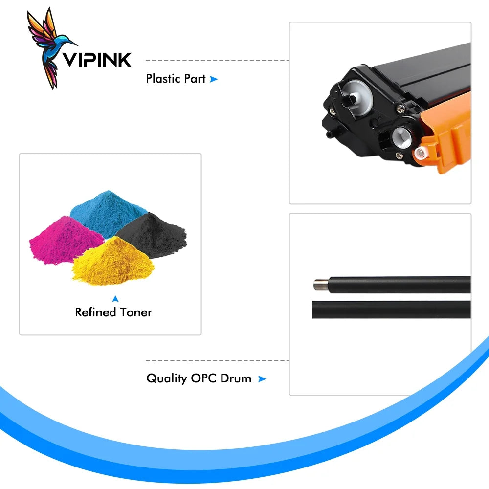 TN433 Toner Cartridge Compatible for Brother TN-433 TN431 TN436 TN433BK TN431BK TN 433 Brother HL-L8360CDW MFC-L8900CDW HL-L8260CDW L8360CDWT MFC-L8610CDW Printer Ink (KCMY, 4-Pack)