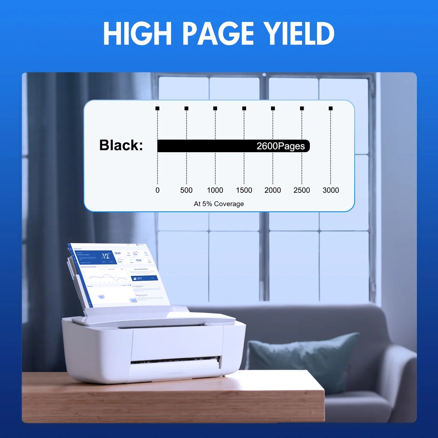 TN450 Black Toner Cartridge High Yield Compatible for Brother TN450 TN420 HL-2240 2270dw HL-2280DW MFC-7360 7460DN 7860DW DCP-7060 7070DW 7065DN Printer 4-Pack