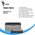 TN660 Toner Cartridge Compatible for Brother TN660 TN630 TN-660 TN-630 HL-L2300D HL-L2380DW HL-L2320D HL-L2340DW MFC-L2700DW MFC-L2740DW DCP-L2540DW Printer Ink (Black, 2-Pack)