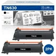 TN630 Toner Cartridge Compatible for Brother TN-630 TN630 TN660 DCP-L2540DW MFC-L2700DW HL-L2380DW HL-L2300D MFC-L2740DW Laser Printer Ink (Black, 2-Pack)